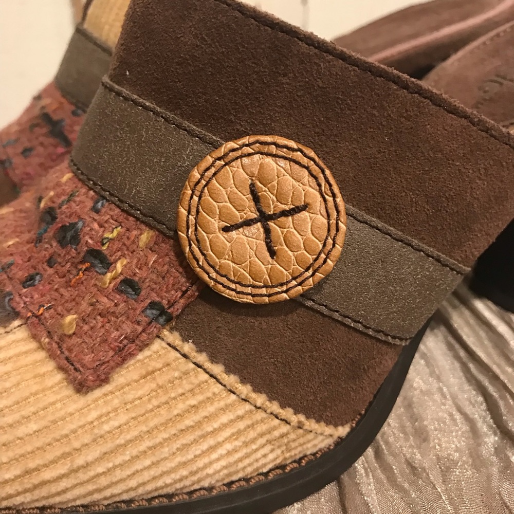 Kenzie Mules With Patchwork Design - image 4